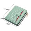 Genuine Leather Wallet Women's Compact Rhomboid Short Sheepskin Card Case 2021 Thin Cute Coin Purse