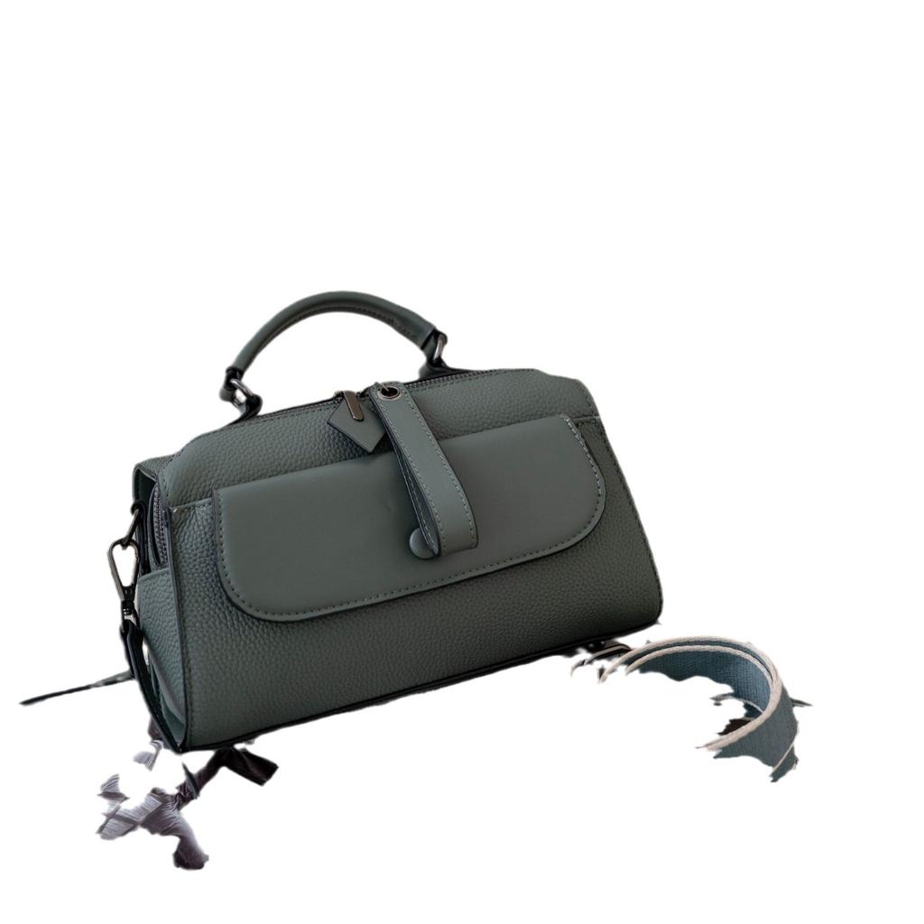 Damenhandtasche aus Rindsleder, Schultertasche, Messenger-Tasche mit großem Fassungsvermögen, Tragetasche, Mama-Tasche, modische, einfache Einkaufstasche