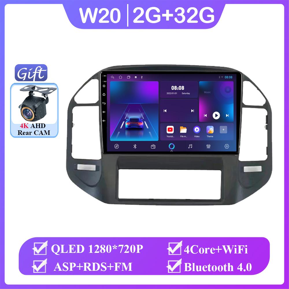 Kabelloses Android Autoradio für Mitsubishi Pajero 3 V70 V60 1999-2006 Auto Autoradio Carplay Multimedia GPS Navigation Kein 2din 4G