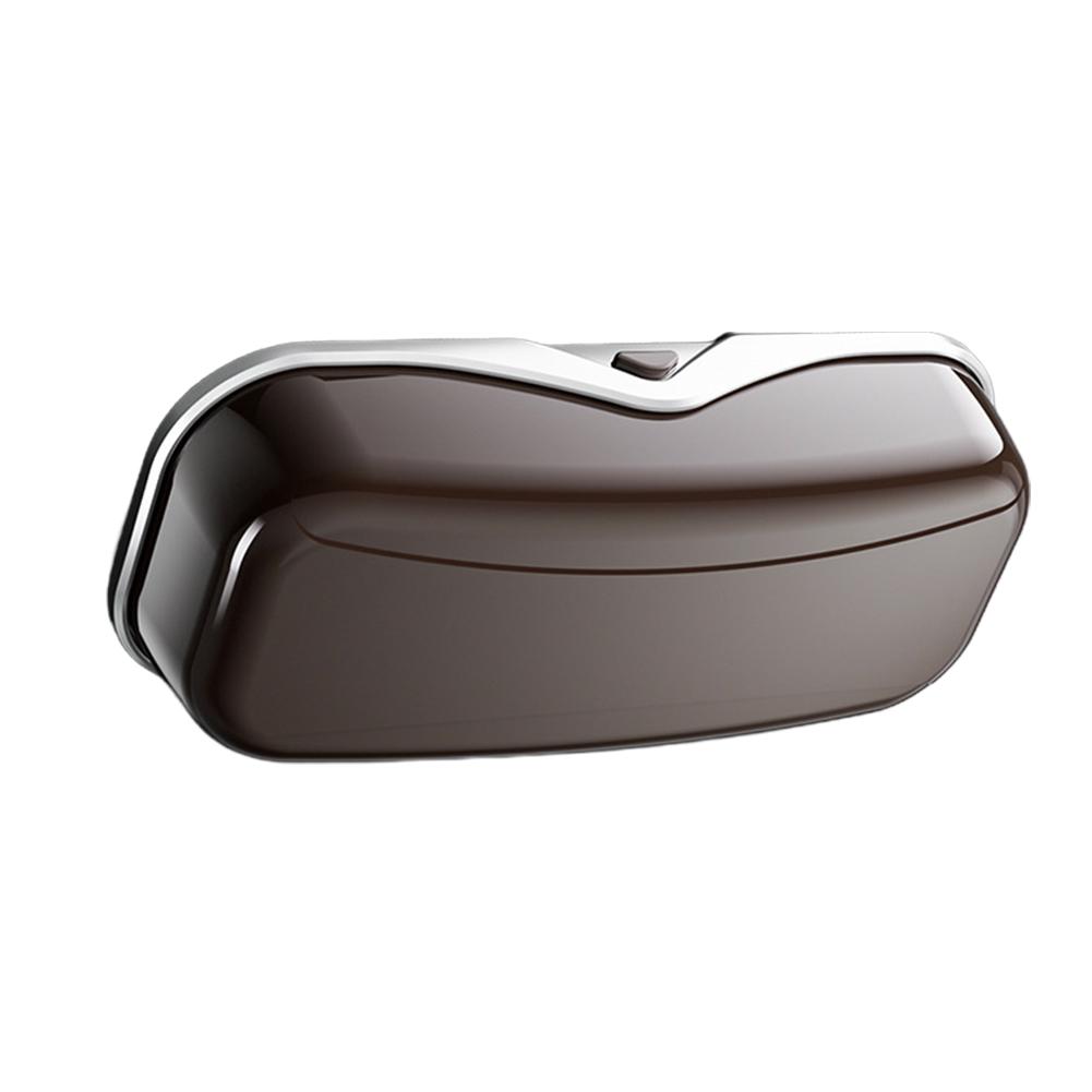 Universal Car Sun Visor Glasses Case Sunshade Press Type Sunglasses Storage Box Organizer Anti-Scratch Eyeglasses Protection Box
