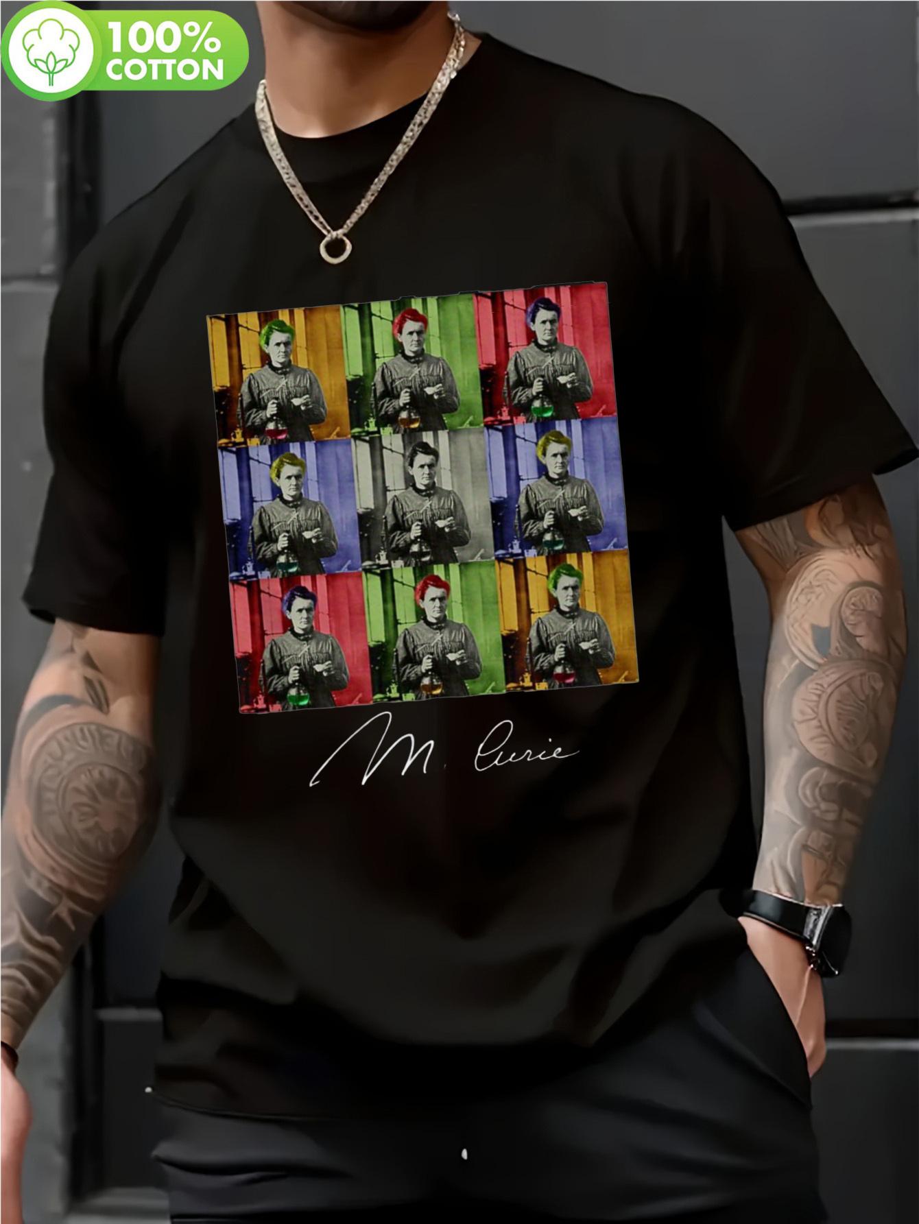 Marie Curie Nobel Prizes and Cool Duck Graphic Black Tshi... XXXXL