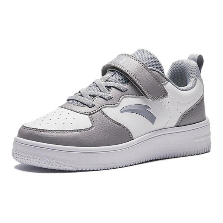 Anta Kids Comfortable Non-Slip Wear-Resistant Low-Top Skate Shoes Kids Skate Shoes Sandstorm-Gray A332418004-1