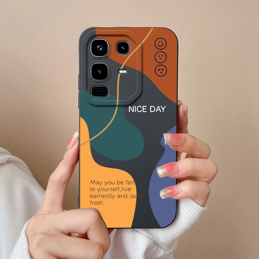 Cover Case For Infinix Note 50 Pro Plus 50S 50X Beautiful Plaid Pattern Soft Liquid Silicone High Quality Screen Protector For Infinix Anti Fall Shell
