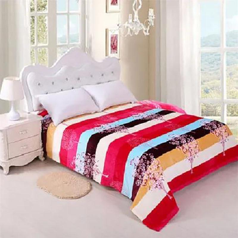 

Фланелевое одеяло, утолщенное флисовое большое листовое двойное одеяло на четыре сезона 110*150cm красный