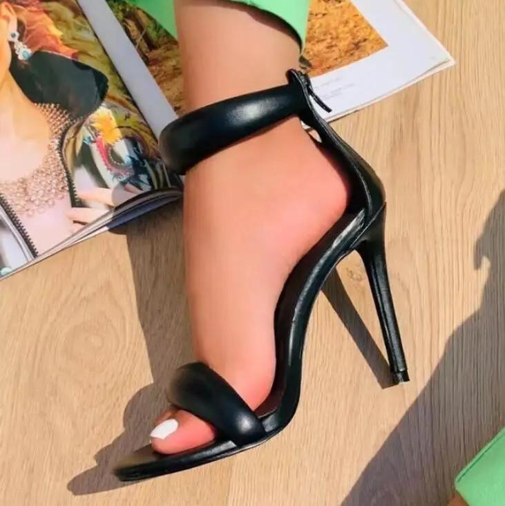 Damen Sandalen mit dünnem hohen Absatz, goldene Hochzeitsschuhe, Bankettschuhe, schlichter Stil, Luxusmarke, neu