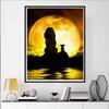 Disney 5D DIY Diamond Painting Decorations Mufasa Simba Silhouette Theme Art Painting Diamond Embroidery Rhinestone Cross Stitch Set Handmade