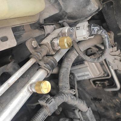 Car Air Conditioner Refrigerant Dust Cover Valve Core Caps High Low Side Port Cap Auto High Low Pressure Caps Accessories