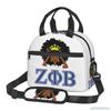 Zeta Phi Beta Insulated Lunch Bag Portable Thermal Tote Bag Cooler Bag for Adults Kids Lunch Box for Work School Picnic Camping