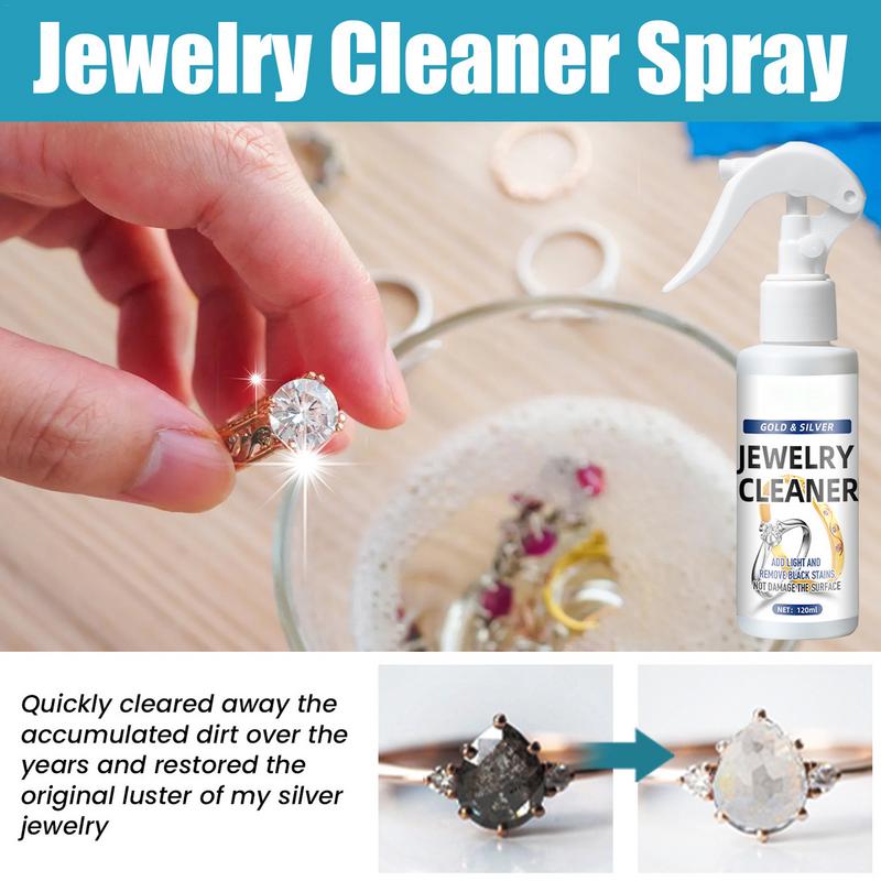 Čisticí sprej na šperky a další 120 ml Čistič rzi Rychlé řešení Rychlý čisticí roztok na šperky Leštidlo na stříbro proti pošpinění Rzi