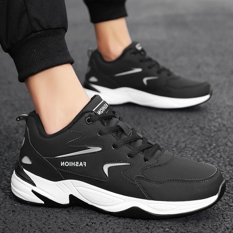 Мужские зимние ботинки Мужские зимние ботинки Зимние теплые кожаные водонепроницаемые — фото 14