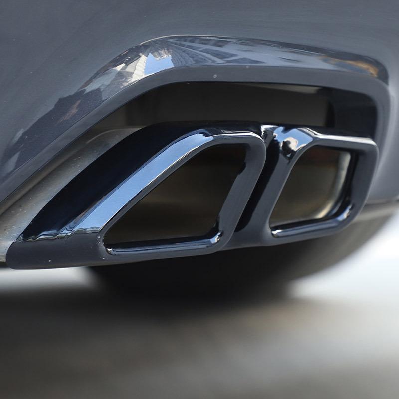 Car Tail Exhaust Pipe Outlet Muffler Pipe Cover Decorative Tail Throat Frame For BMW 5 Series 6 Series GT G30 G38 2018-