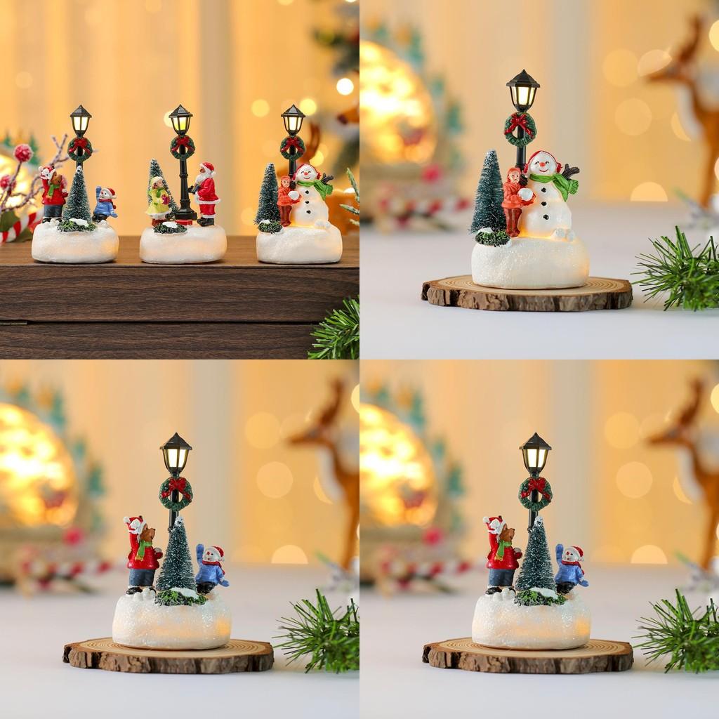 Christmas Resin Ornament With Led Lights For Holiday Decor And Gift Giving