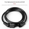 Anti-theft Bike Lock 4 Digit Code Bike Cable Lock Motorcycle Password Lock  Motorcycle