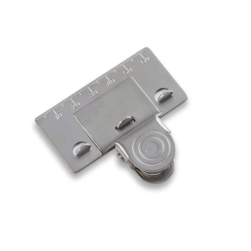 1PCS Stainless Steel Measuring Tape Clamp Tape Measure Curling Clamp Woodworking Ruler Fixing Clamp Measuring Tool