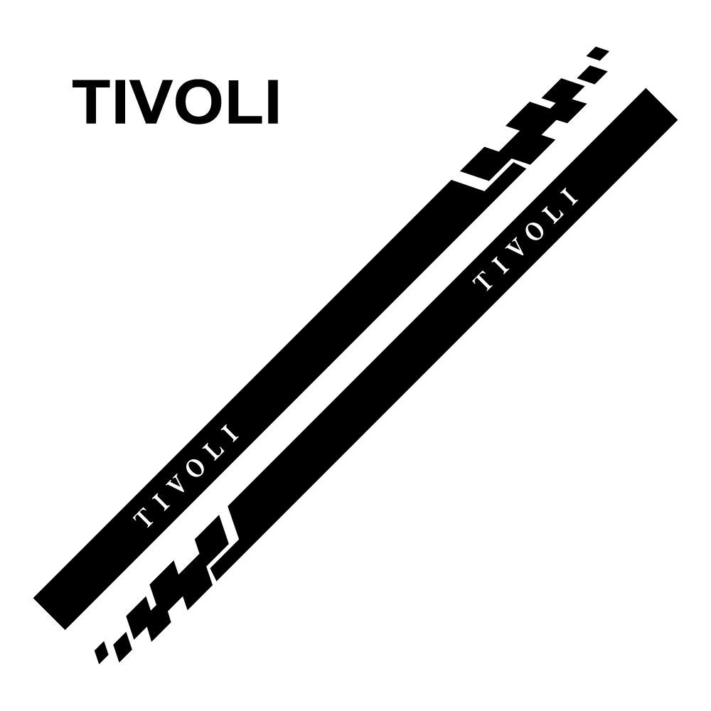 BIA1 For SsangYong Rexton Korando Sports Tivoli Musso Kyron Actyon Car Door Side Stickers Automobile Wrap Decals Styling Accessories