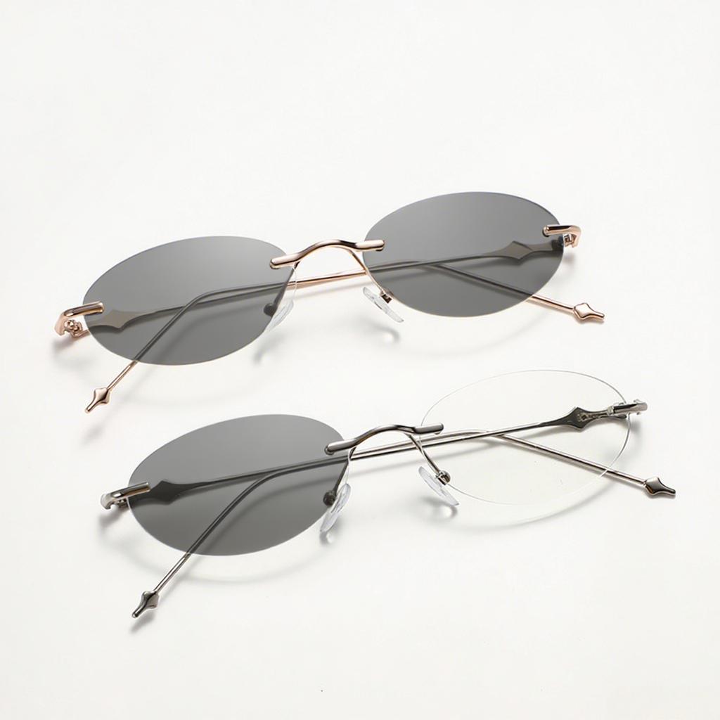 Óculos de Miopia Fotocromáticos de Design de Luxo com Armação Oval, Novos e Modernos para Senhoras, Óculos de Visão Próxima Acabados, Óculos de Sol com Dioptria Negativa