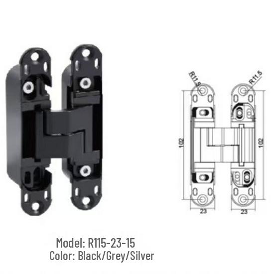 Invisible Adjustable Silent Hinge for Concealed Folding Doors