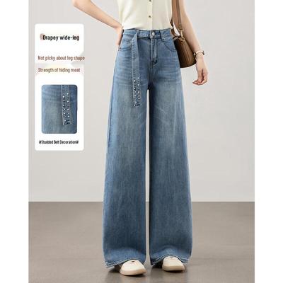 TERRE BLEUE Damen locker gerade geschnittene Jeans