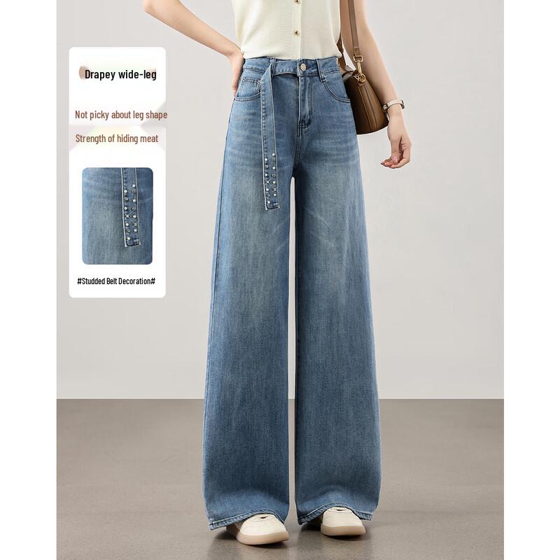 TERRE BLEUE Women s Loose Straight-Leg Jeans 30