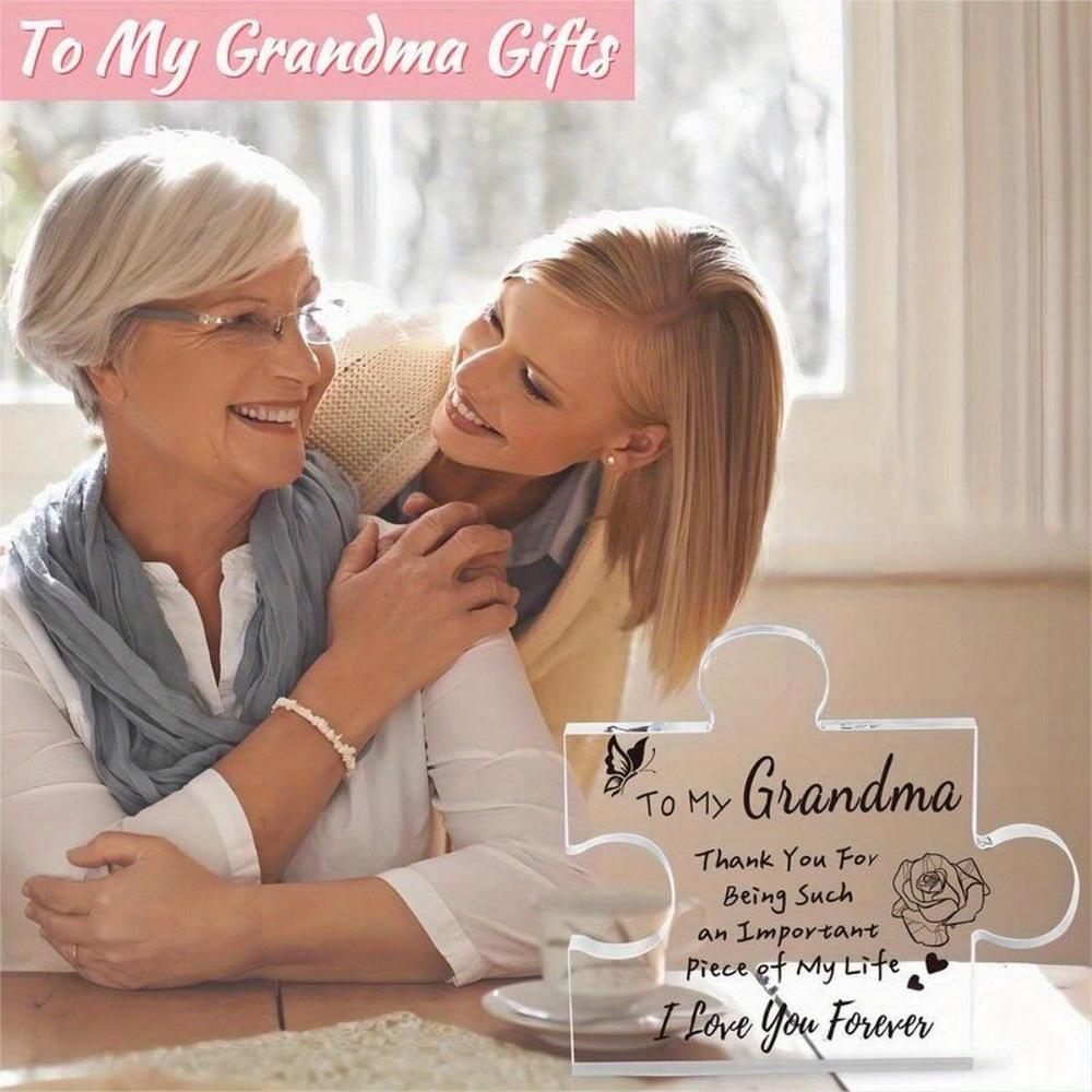 Personalized Grandma Plaque - Engraved Birthday & Christmas Keepsake