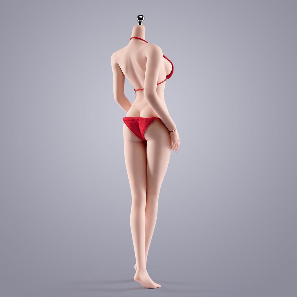 Scale Female Action Figure Slim Seamless Action Figure Flexible Female Figure Body Model with 5 Pairs of Detachable Hands 1/6 Body, 12-inch Body,