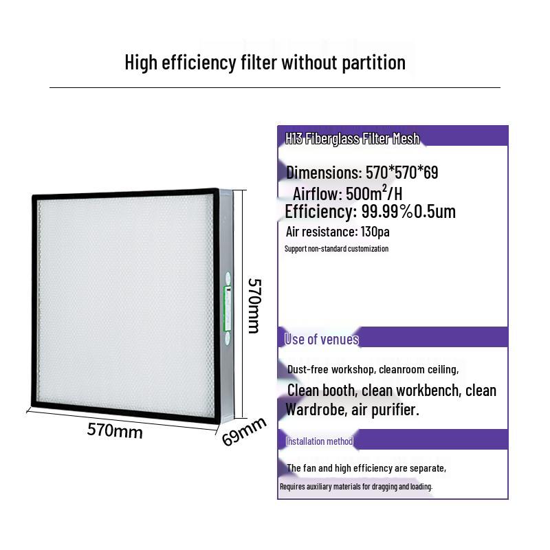 Class 100 Cleanroom FFU Fan Unit with Air Purifier Filter