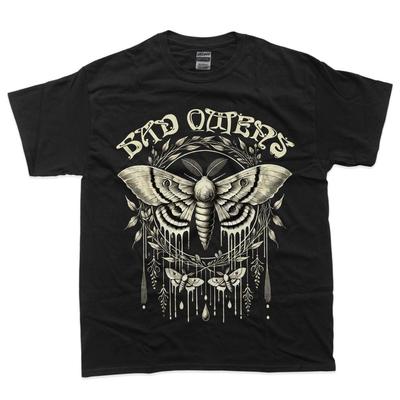 Maglietta Vintage Bad Omens Falena - T-shirt Grafica Musica Rock Classica