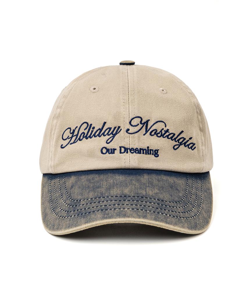 EXPRESSHOLIDAY Our Dreaming Washed Ball Cap_Beige