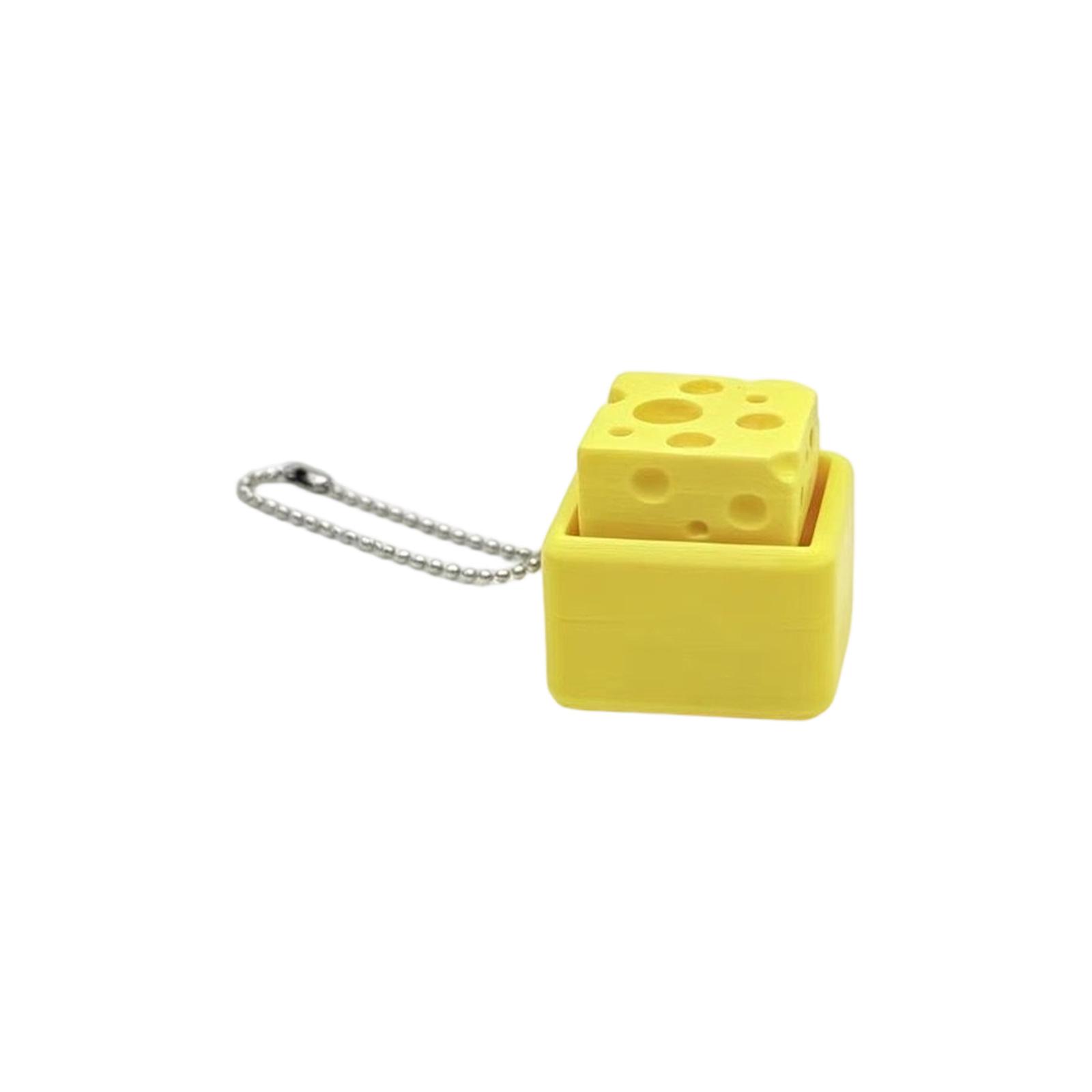 Fire Hydrant Shaped Keychain Fidget Toy Stress Relief Handheld Key Ring Accessory Durable Material Portable Design One Size