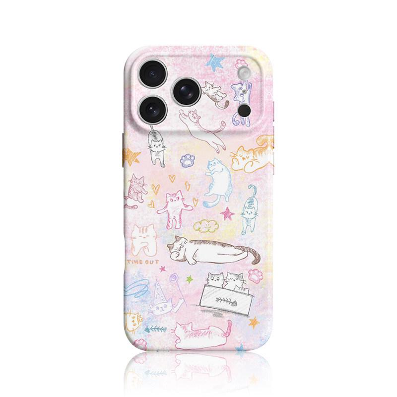 

Graffiti Cat iPhone 17 Pro Max Creative and Protective Cartoon Case iPhone 7 Plus/8 Plus
