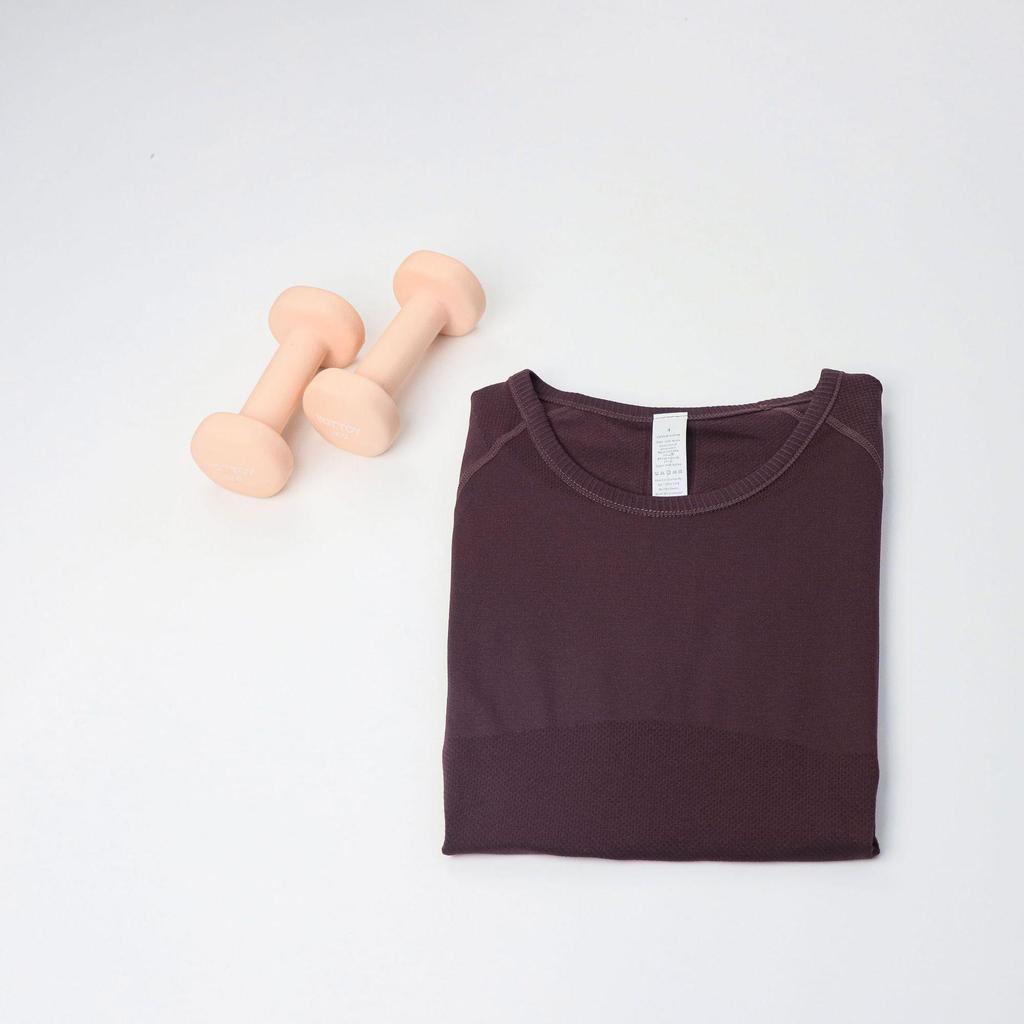 In Stock: Women's LU3.0 Short Sleeve Round Neck Yoga & Running Slim Fit T-Shirt