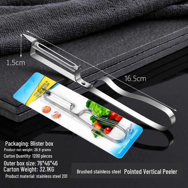 Stainless Steel Dual-Head Peeler & Vegetable Grater