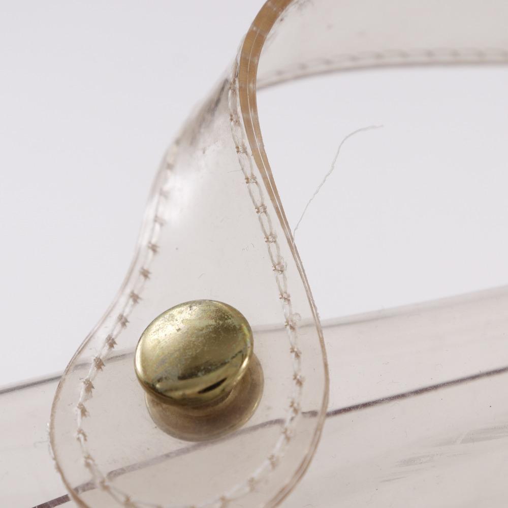 HERMES Plastics Kelly Handbag clear Plastics Women Used