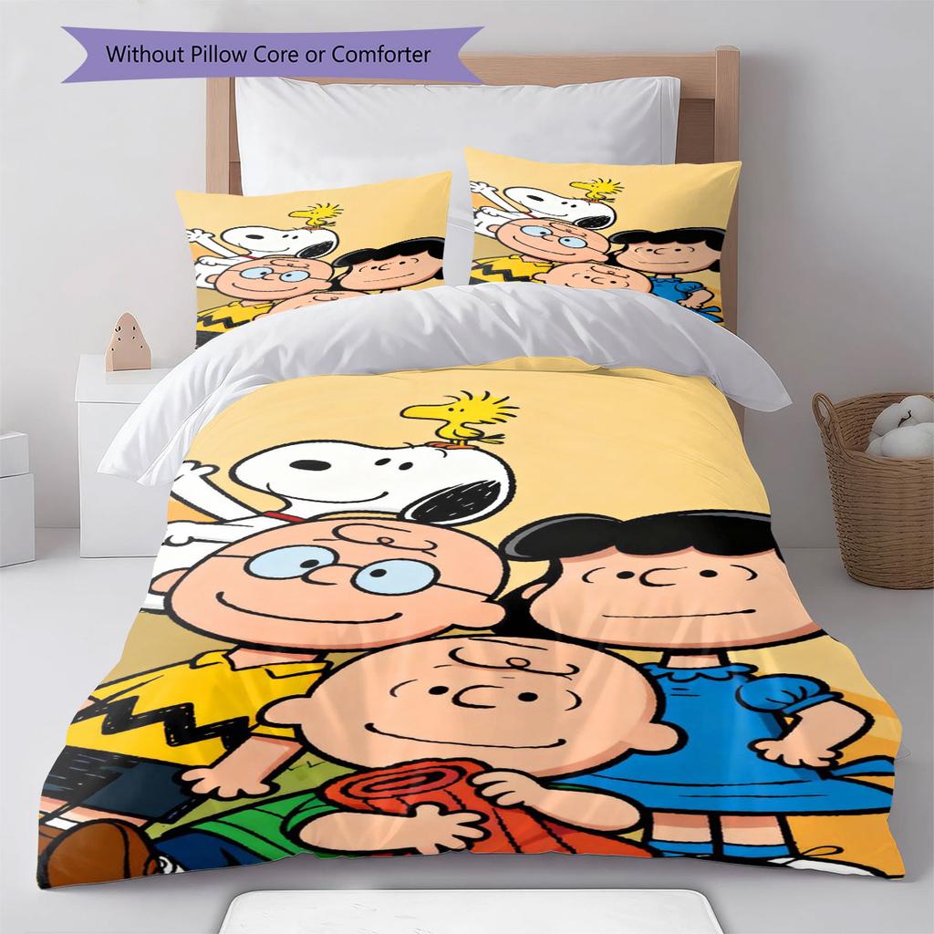 Snoopy Family Portrait Comfortable and Warm Bedding Set The Perfect Choice for Decorating Your Bedroom and Creating A Happy Home