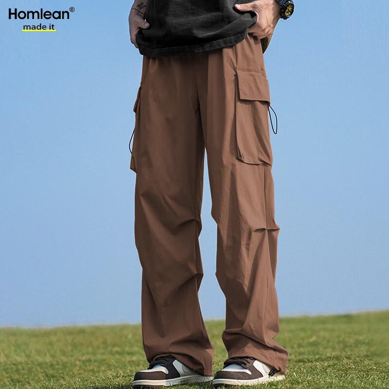 Herren Cargohose im amerikanischen Stil, lockere Passform, mit mehreren Taschen