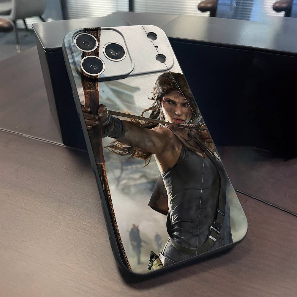 L-Lara C-Croft Phone Case For iPhone 15,16,17,13,14,11,12,Pro,Max,Plus,E,Air,Mini Protect Shell