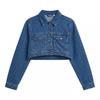 I Saw It First Womens/Ladies Cropped Boxy Denim Jacket