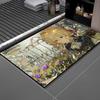 Hot Anime Violet Evergarden Door Mat Welcome Entrance Balcony Bathroom Floor Non-slip Rug Bedroom Carpet Home Decoration