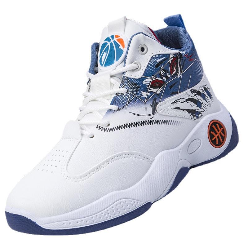Basketball Shoes 2025 Spring New Colorful High-top Breathable Men's Casual Sports Shoes Trendy Versatile Men's Shoes