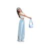 Anta Training Series Solid Color Mid-Rise Drawstring Breathable Versatile Wide-Leg Sports Pants Women Pants Dreamy-Blue 962527303-4