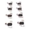 8Pcs 110 Degrees Screw On Self Closing Compact 33 Hinge Zinc Alloy Sturdy Structure Cabinet Door Hinges