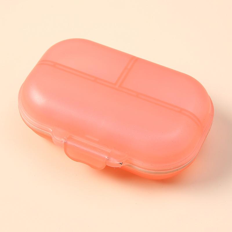 1Pc Mini Portable Drug Packaging Box Seven Compartment Medicine Box Drug Wheat Straw Material Storage Box