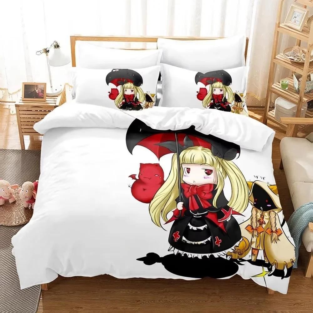 New Personality 3D Printed Anime Blazblue Bedding Set Cartoons three-piece set Adult Kid Bedroom Duvet cover Sets Home Textiles