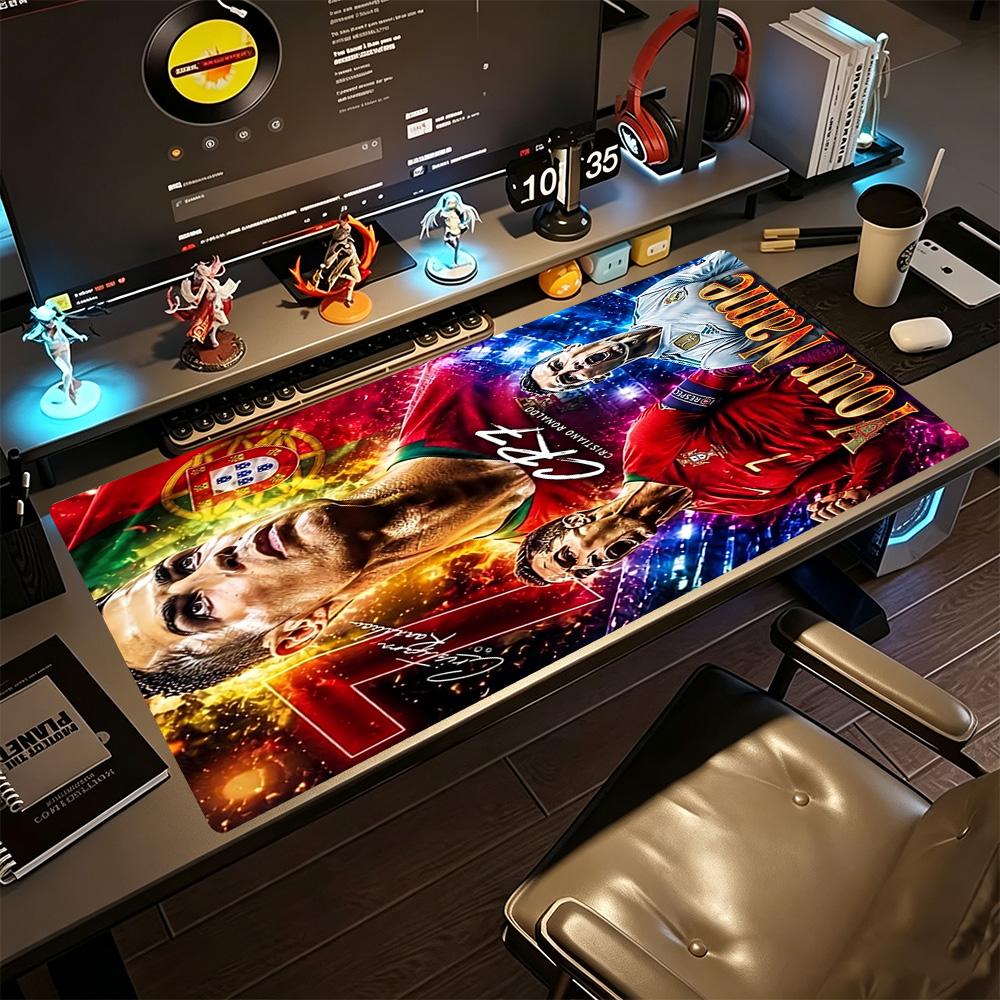 Cristiano Ronaldo Gaming Mouse Pad Desk Mat Computer Desk Mat Nonslip Rubber Bottom Office Desk Accessory
