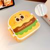 Yousheng Lunch Box Hamburger Chip Shape Food Grade Safe Airtight Leak-Proof Food Container Office Lunch Freshness Preserving Lunch Box