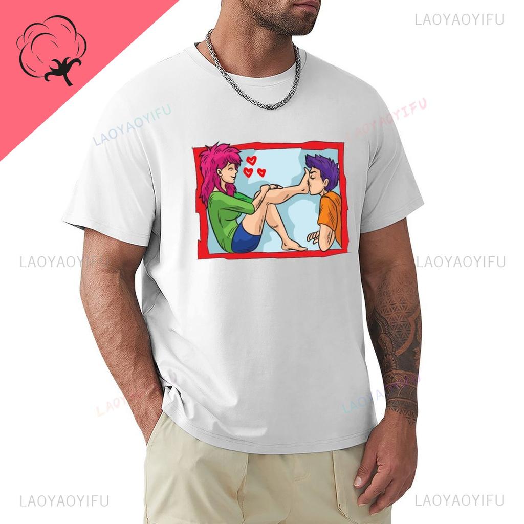 Femdom Foot Worship Printed TShirt Summer Clothes Plain Blacks High Quality Cotton Tshirt Men Boyfriend Outdoors Shortsleev