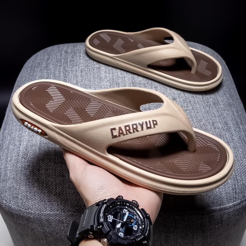 

Men s Summer Beach Sandals Non-Slip Indoor House Home Soft Sole Comfortable Casual Wholesale Flip Flops Slippers for Men 40-45