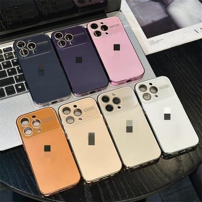 Electroplated Frosted Large Window Phone Case for iPhone 14/13/12/11 & Apple PROMAX 17/16/15.