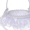 Elegant Wedding Flower Girl Basket Symbol White European Style for Party Supplies Ceremony