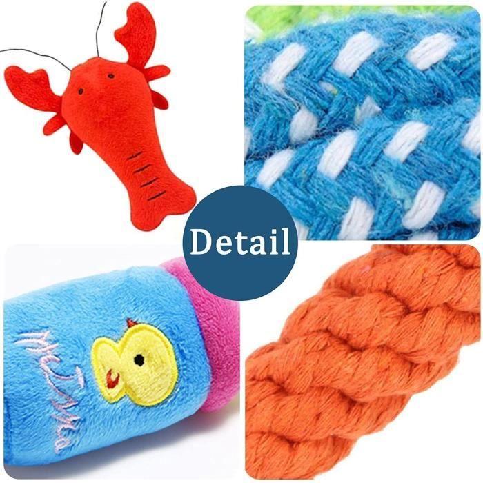 Jouets pour chien - joyboy - 18 pièces - corde à mâcher - durable et écologique